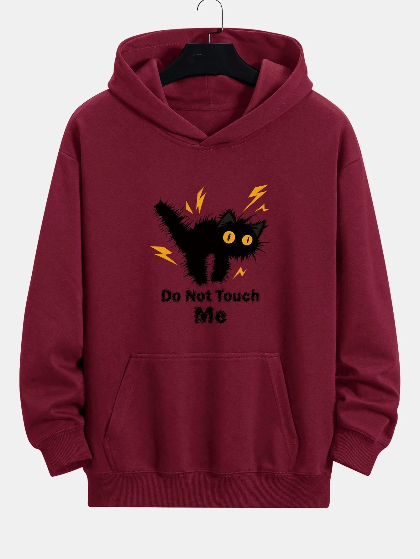 Quintín® | Angry Cat Print Relax Fit Hoodie - Image 6
