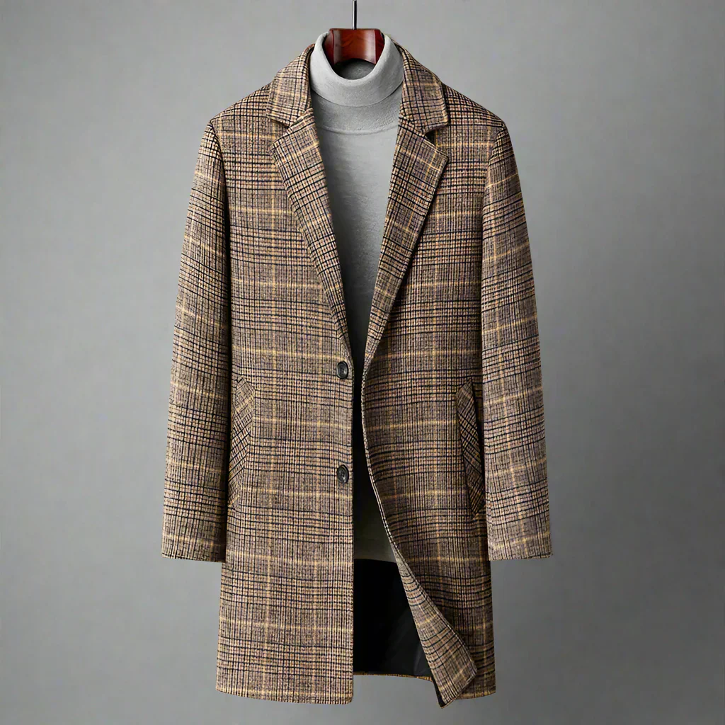 Rafa | Men's Wool Coat Classic Elegant - Image 2