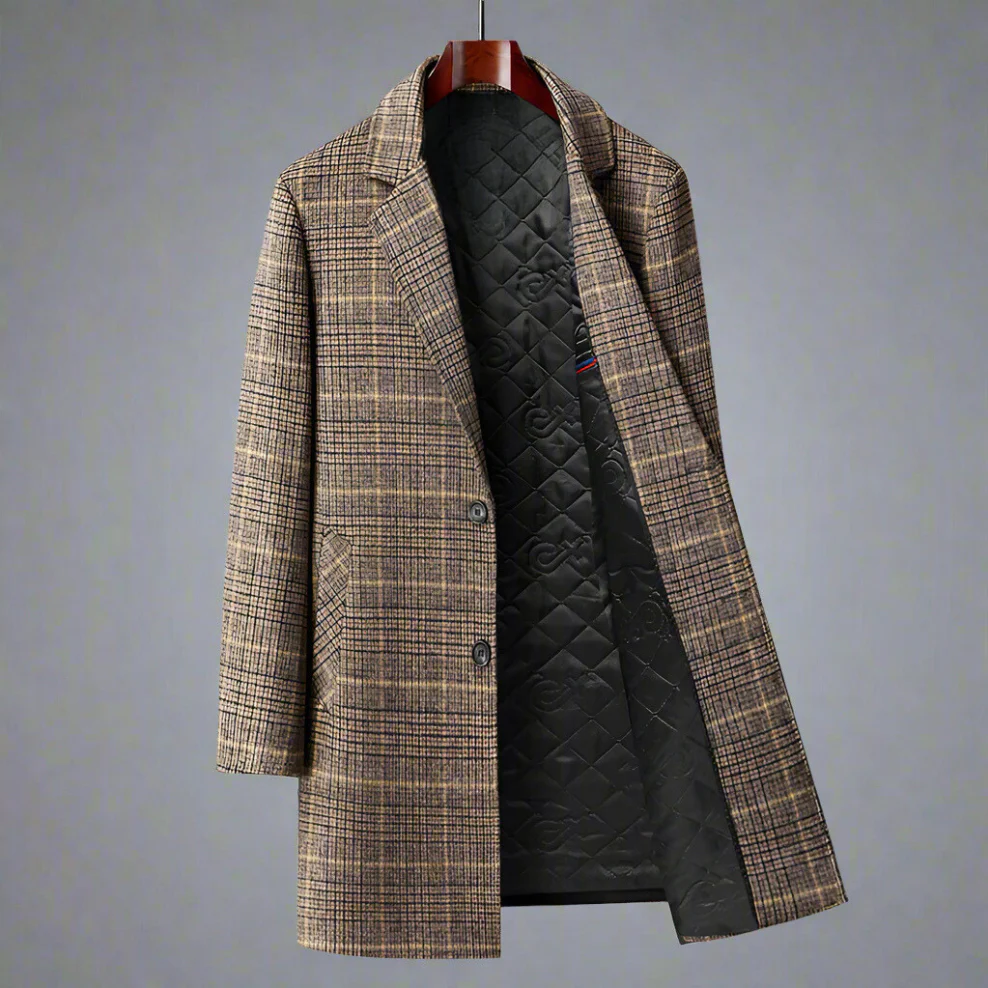 Rafa | Men's Wool Coat Classic Elegant - Image 3