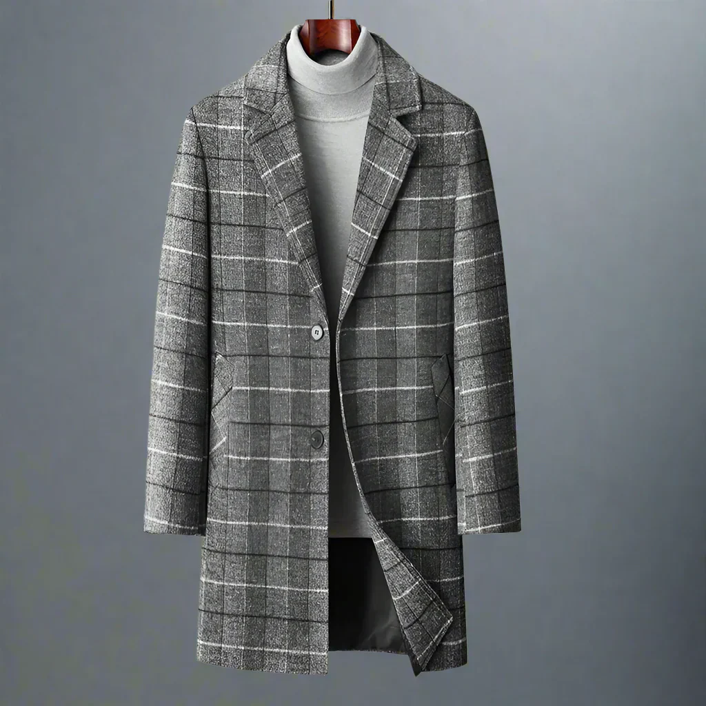 Rafa | Men's Wool Coat Classic Elegant - Image 4