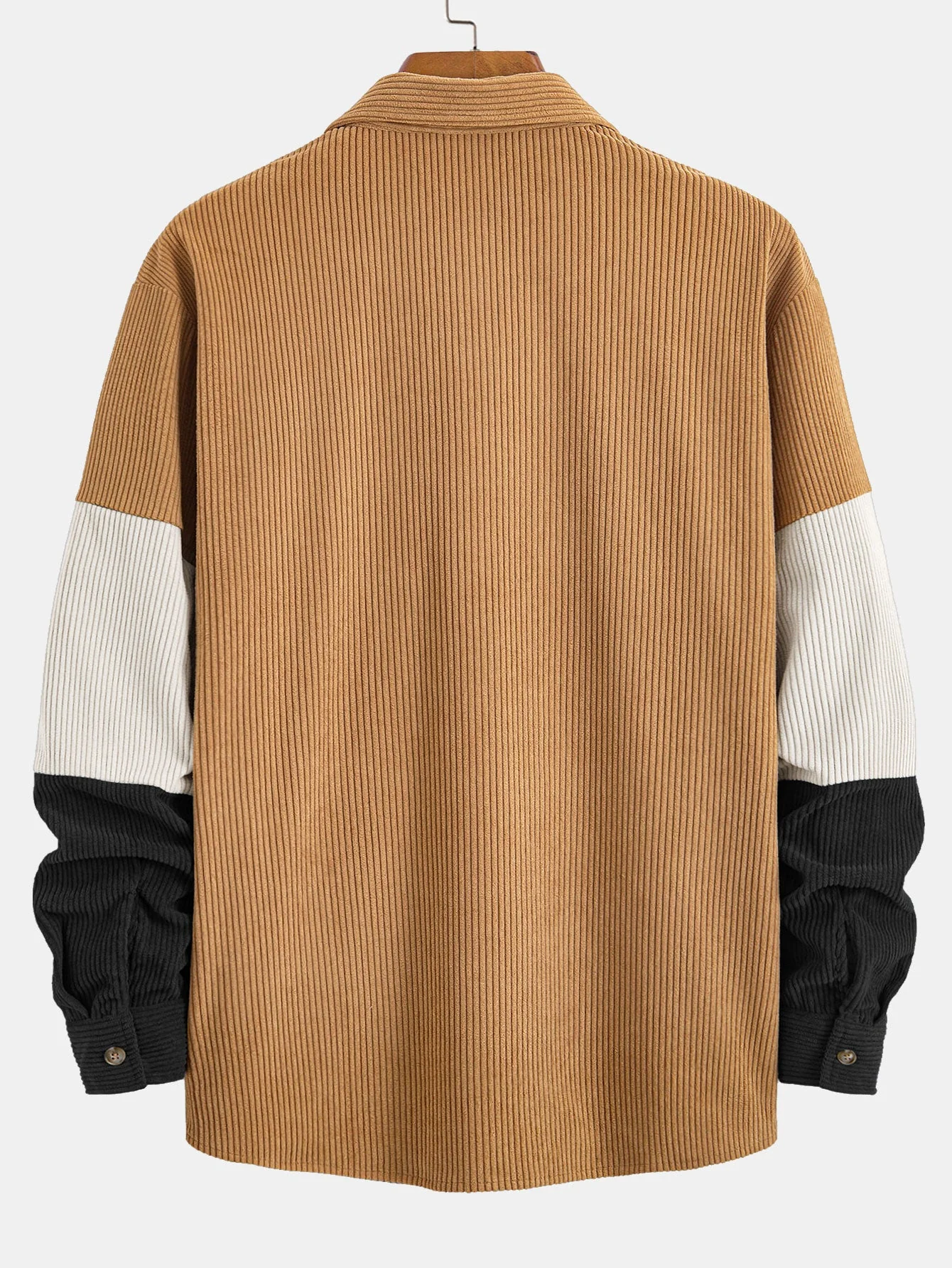Rafael® | Color Block Corduroy Shirt With Pockets - Image 4