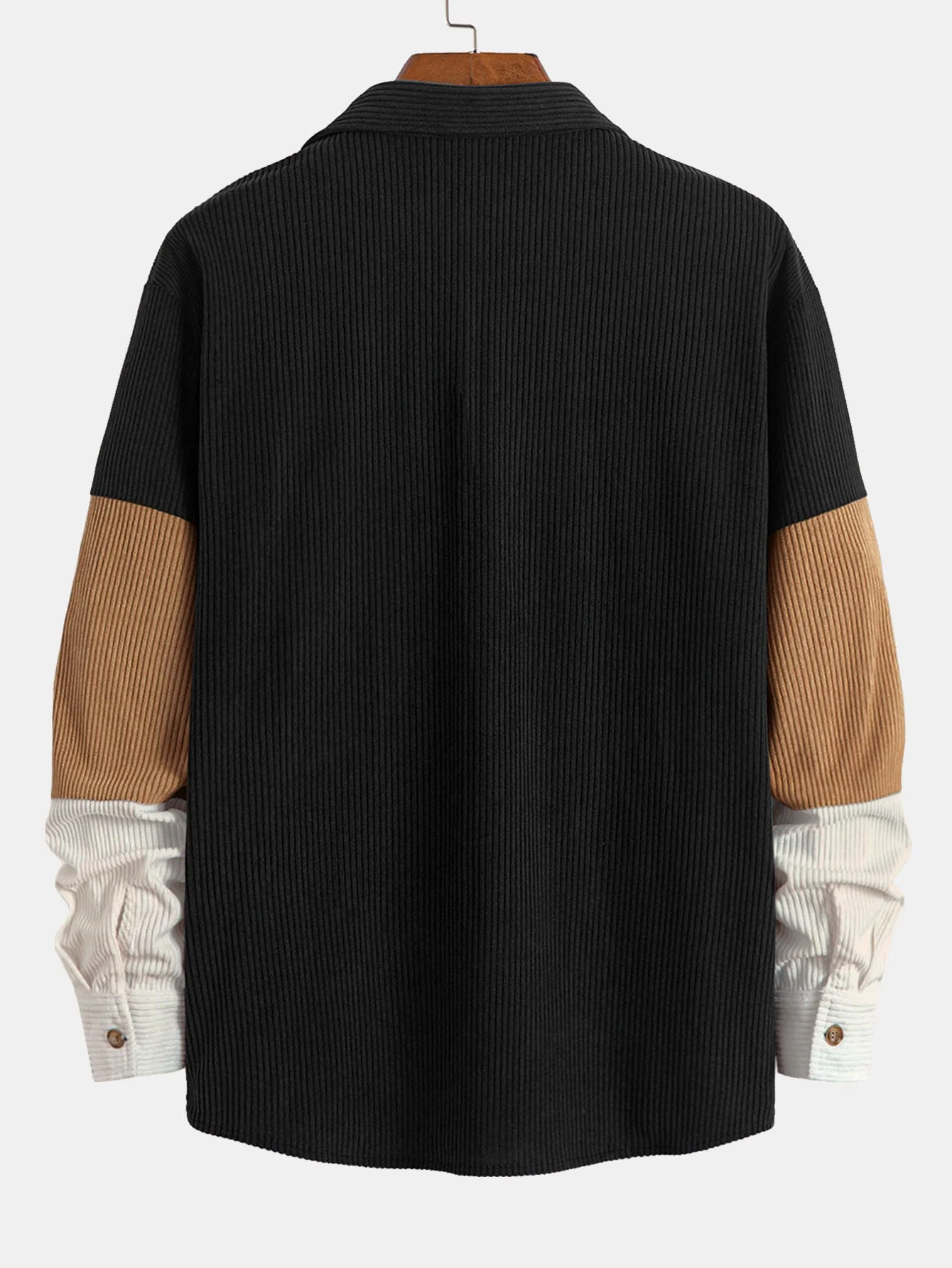 Rafael® | Color Block Corduroy Shirt With Pockets - Image 6