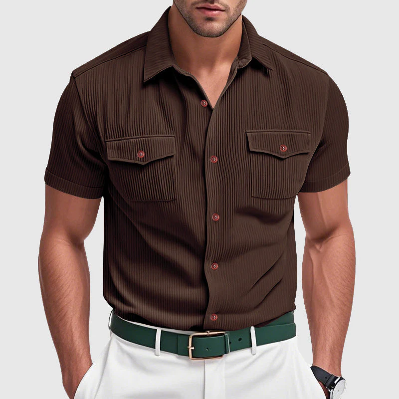 Rafael | Elegant Corduroy Men's Shirt - Image 2