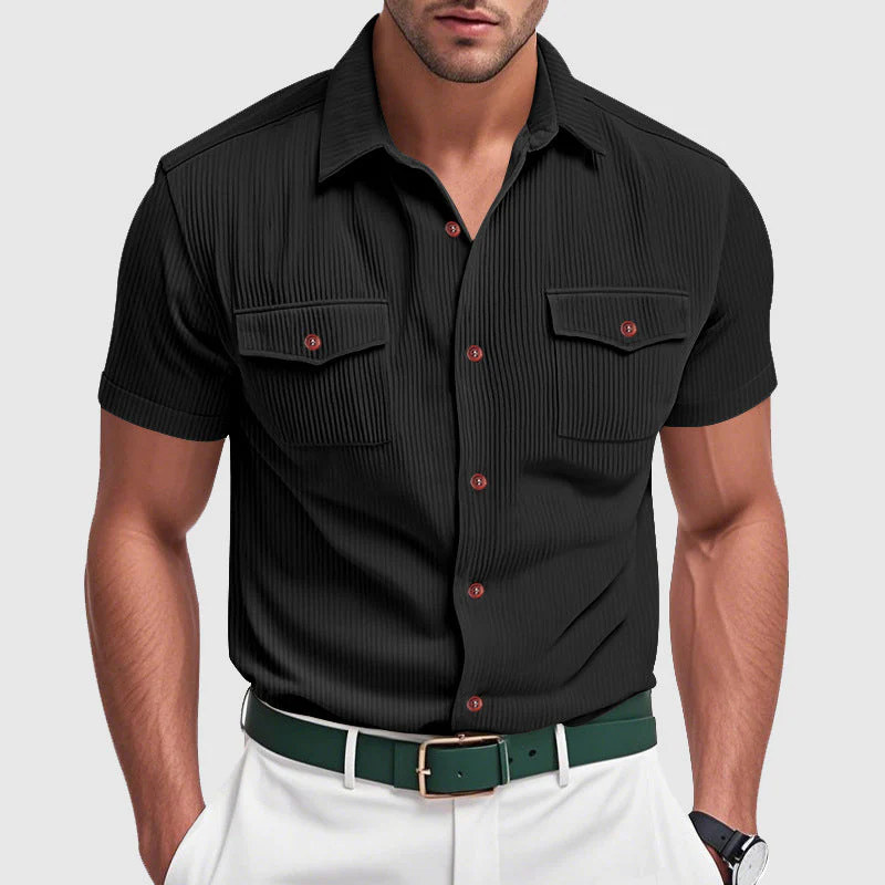 Rafael | Elegant Corduroy Men's Shirt - Image 3