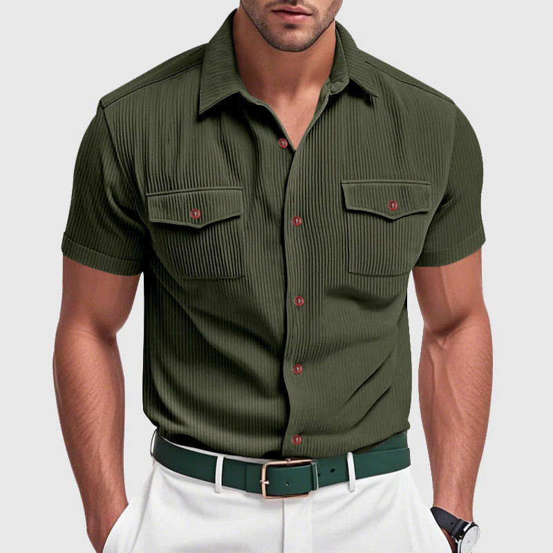Rafael | Elegant Corduroy Men's Shirt - Image 5