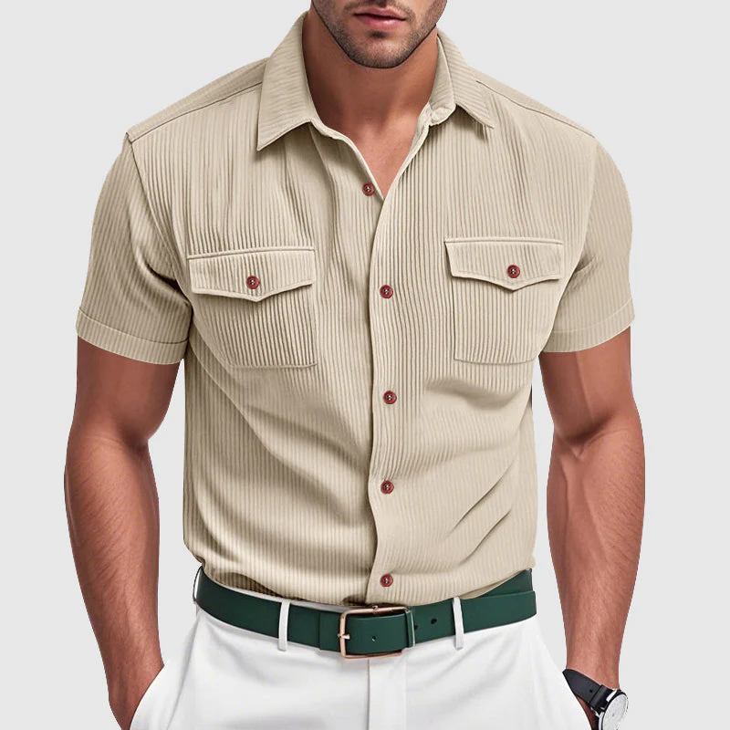Rafael | Elegant Corduroy Men's Shirt - Image 6