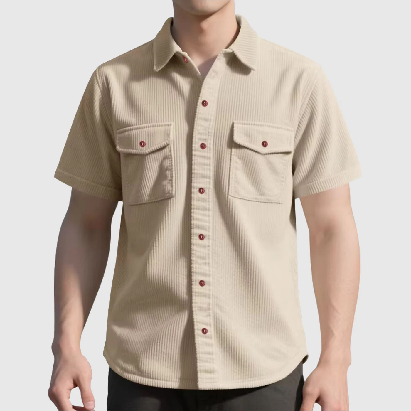 Rafael | Elegant Corduroy Men's Shirt - Image 7