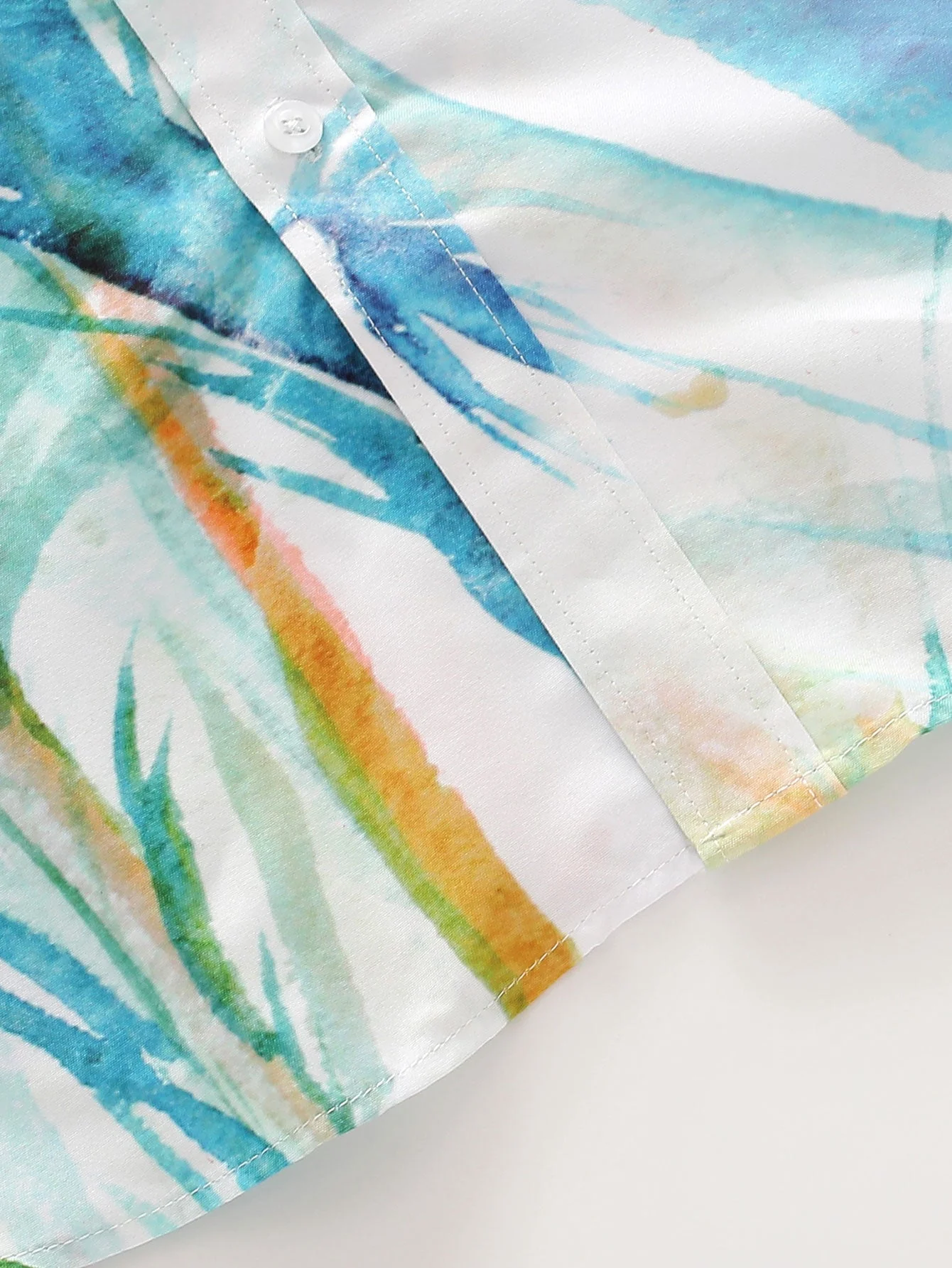 Ramiro® | Botanical Watercolor Print Shirt - Image 4