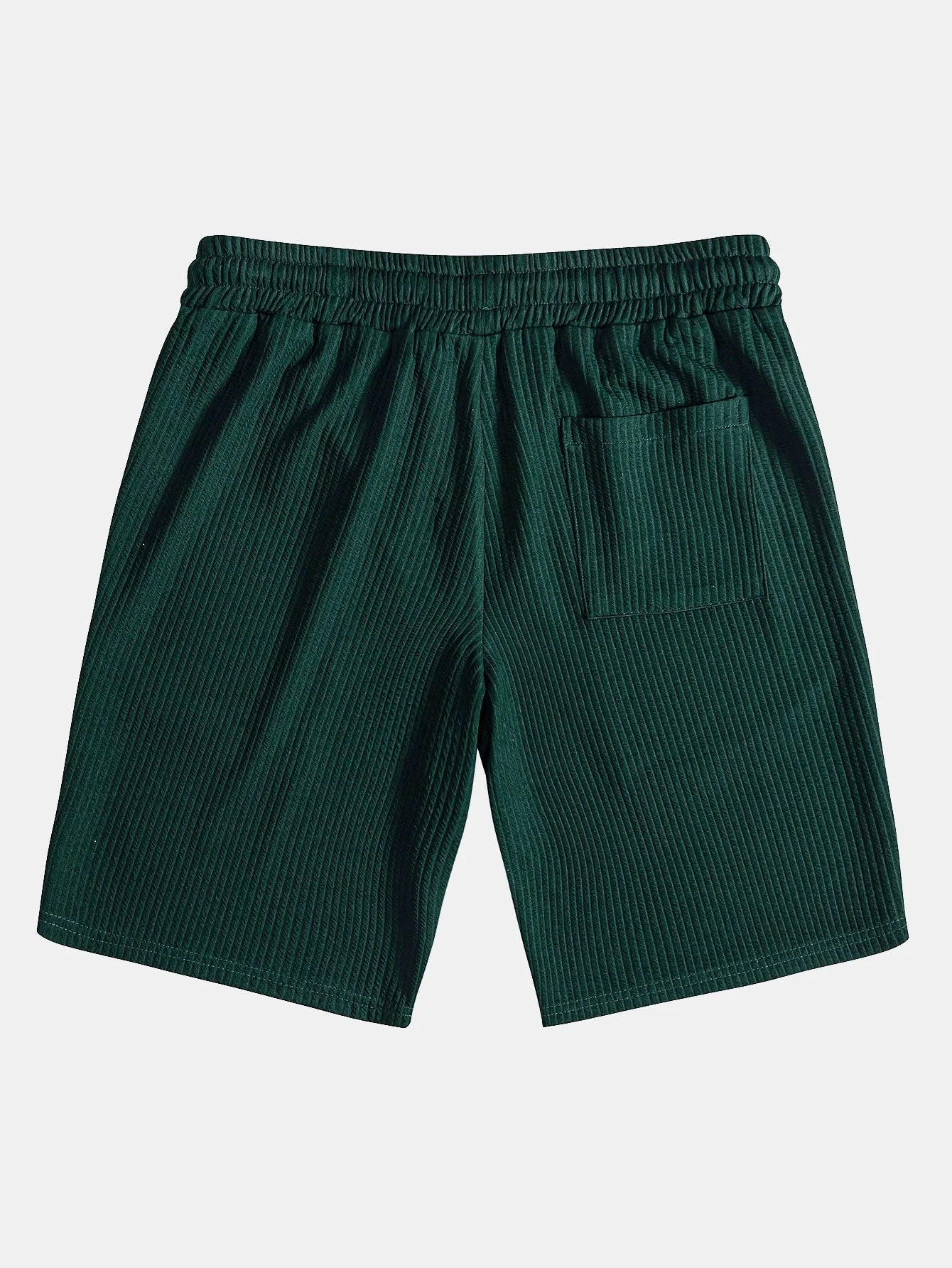 Randy® | Muscle Fit Ribbed Stand Collar Shirt & Shorts - Image 18