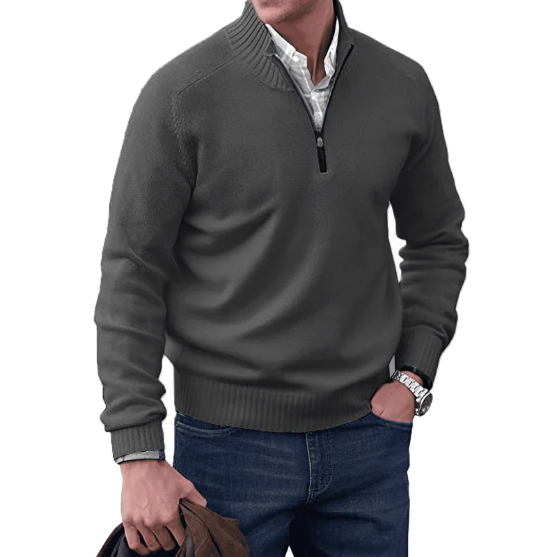 Raphael® | Cashmere Sweater With Zipper - Image 6