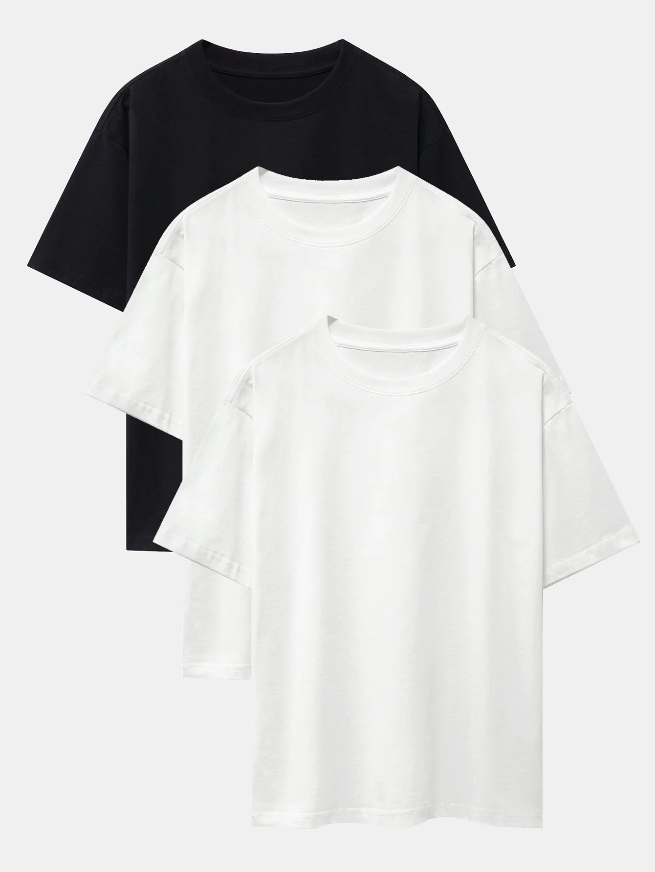 Raul® | 3 Pieces Basic Heavy Weight Drop Shoulder Oversize T-Shirts - Image 6