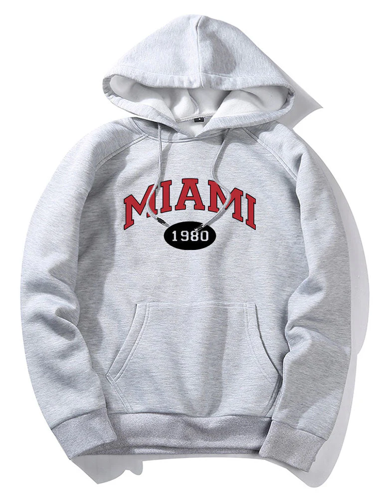 Raul | Miami Letter Print Hoodie - Image 2