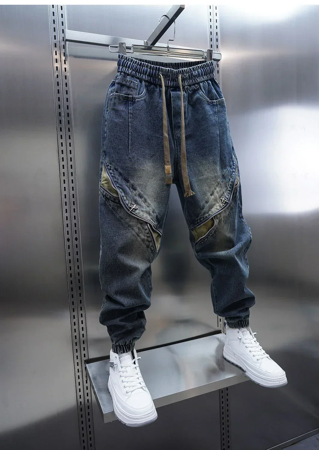 Ray® | Baggy Denim Pants With Belt - Image 3