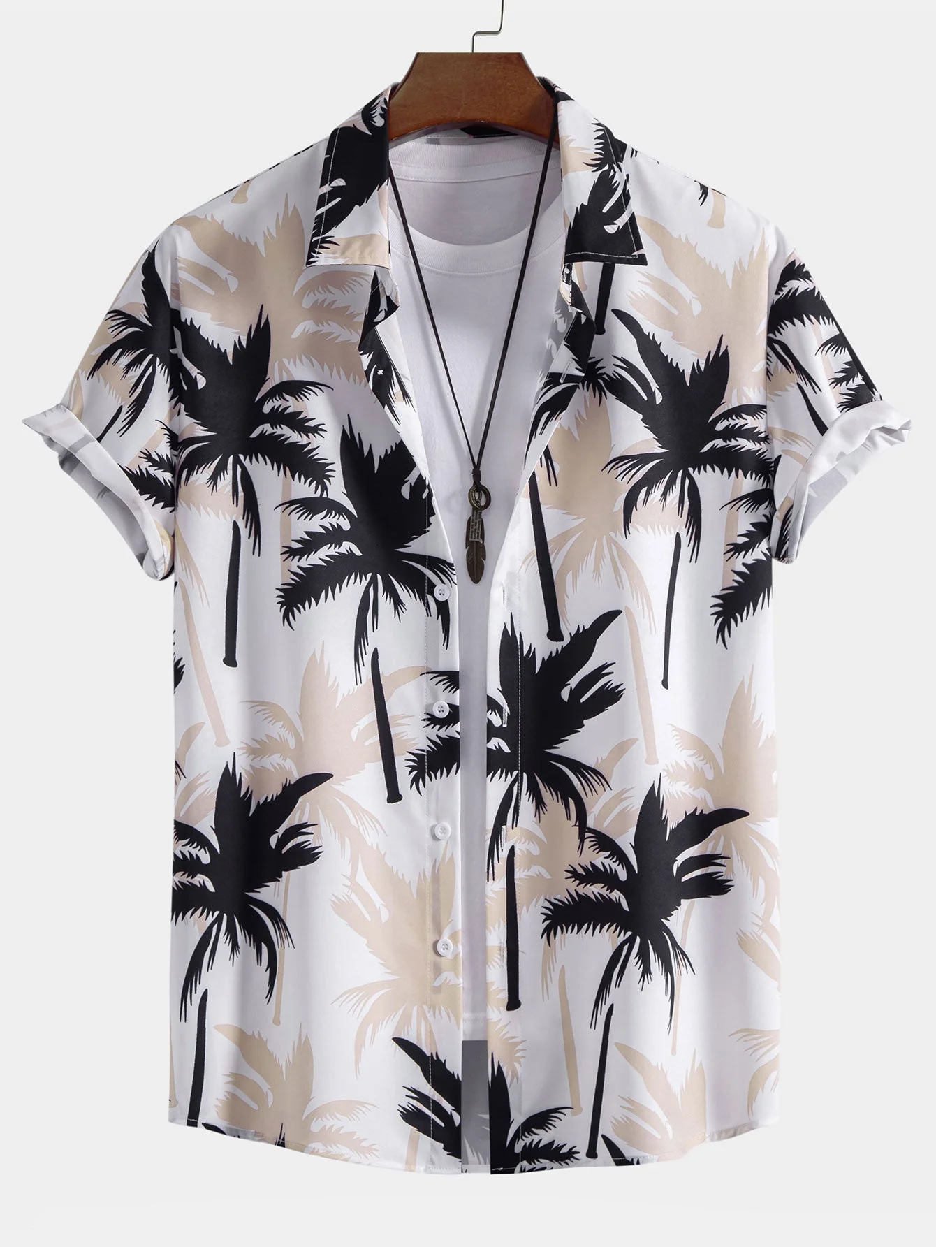 Ray® | Palm Tree Print Button Up Shirt & Swim Shorts - Image 5