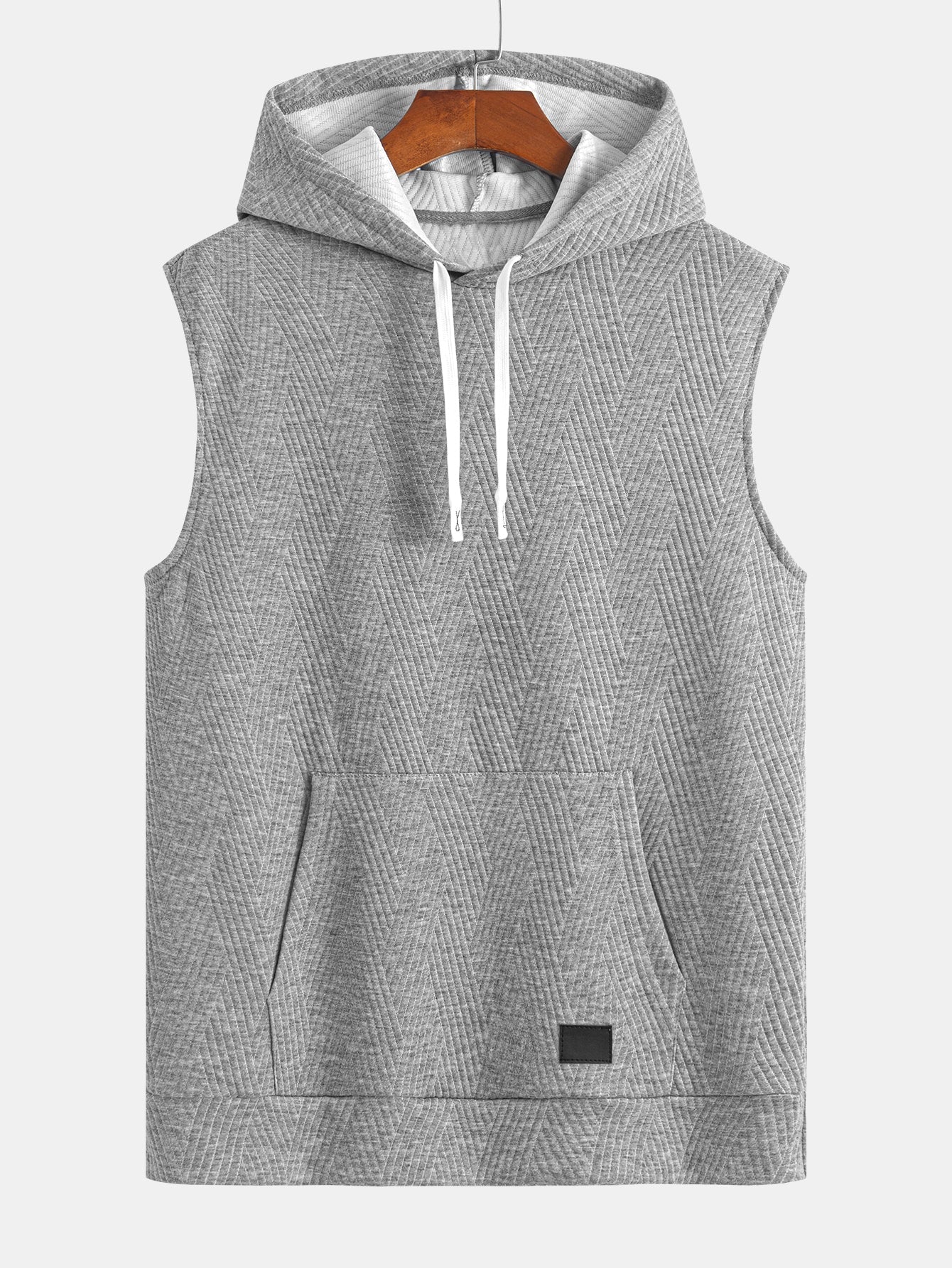 Raymond® | Striped Jacquard Sleeveless Hooded T-Shirt & Shorts - Image 11