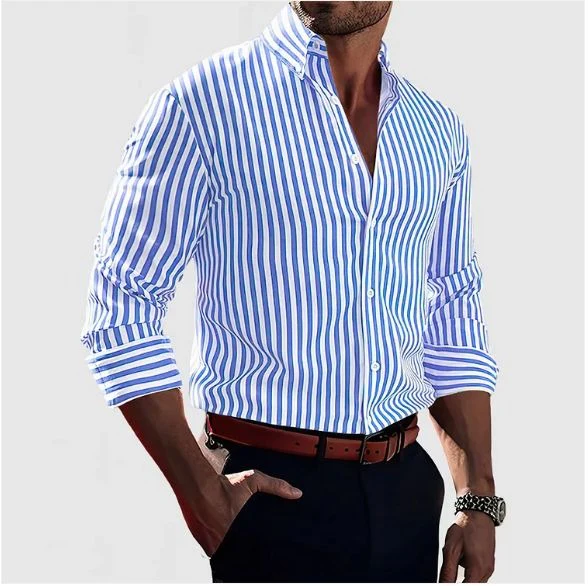 Raymond | Elegant Striped Shirt - Image 4