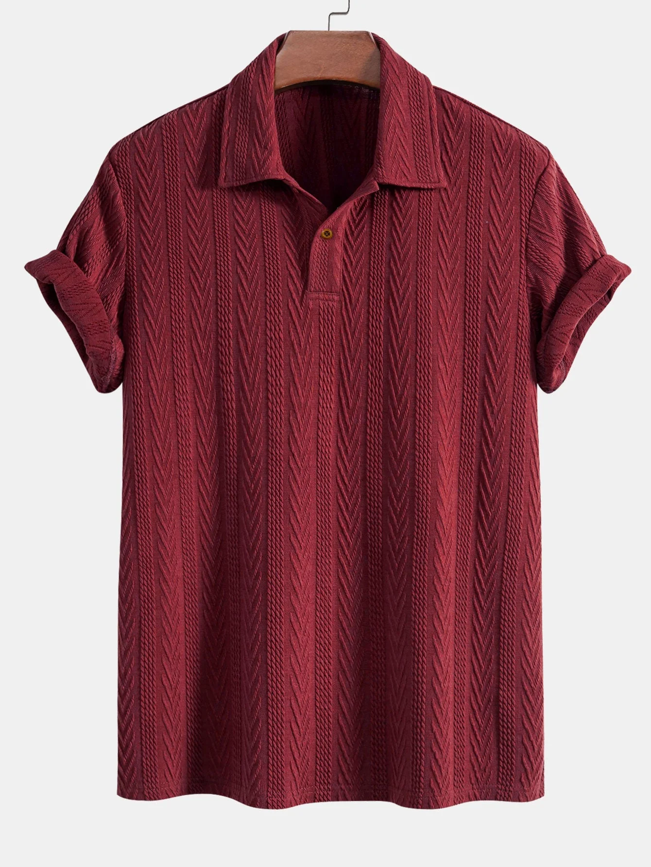 Raymond | Short Sleeve Jacquard Polo - Image 7