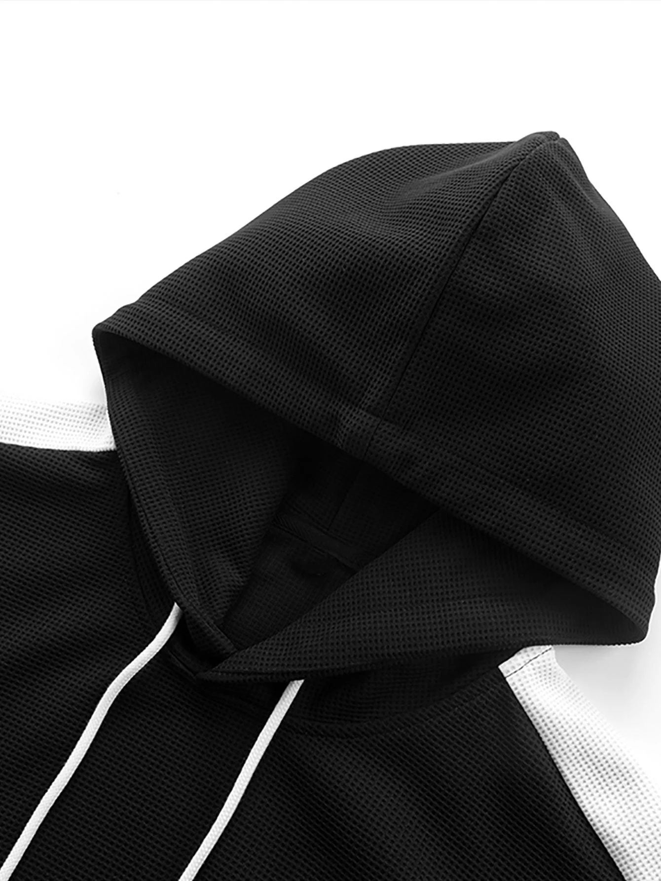 Remi | Color Block Waffle Hoodie - Image 9