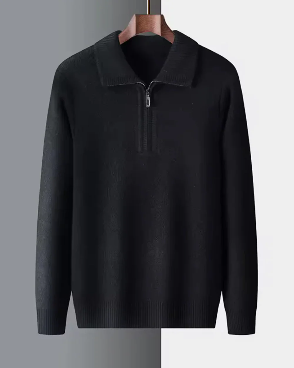 Remi | Gstaad Cashmere Quarter Zip Sweater - Image 3