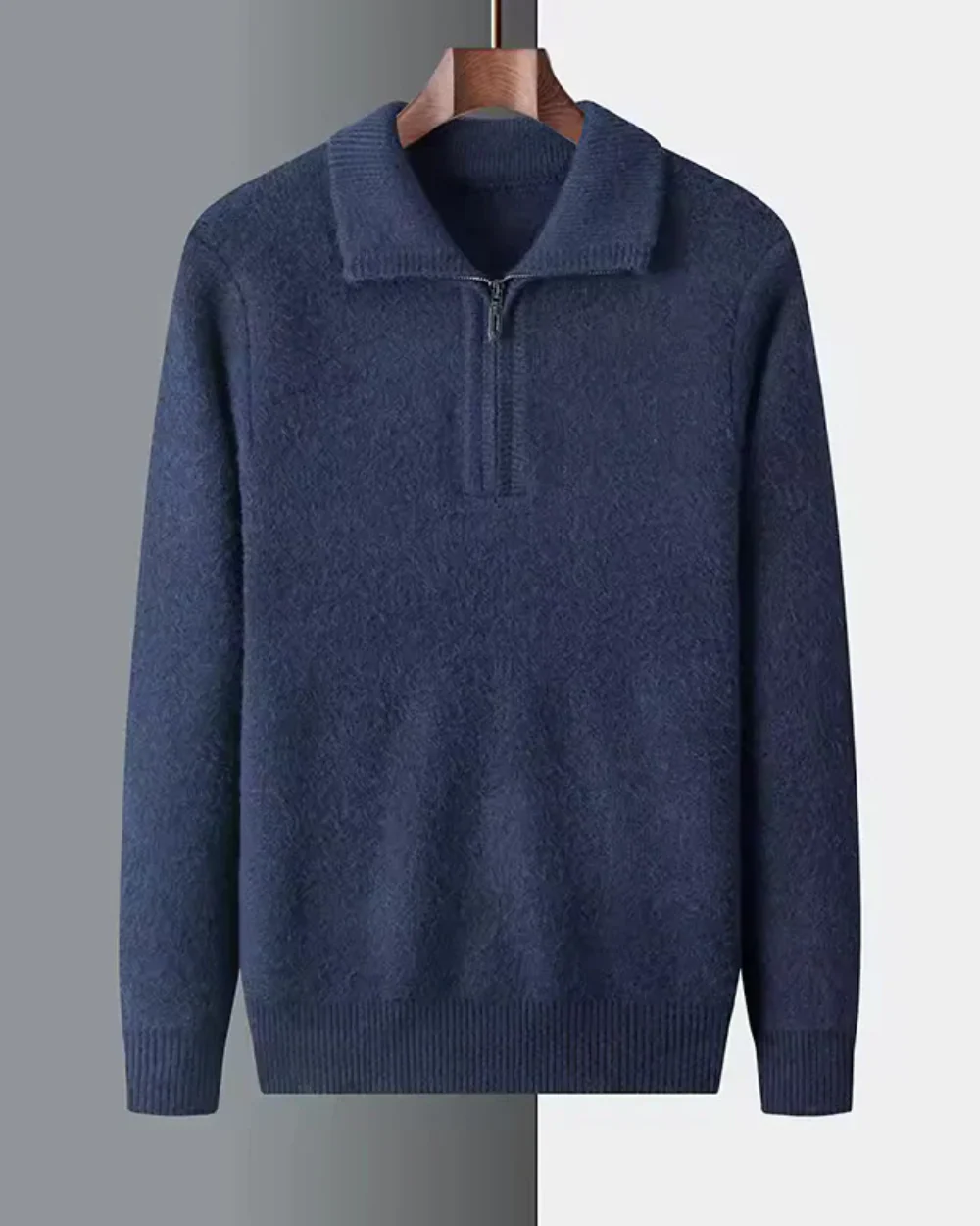 Remi | Gstaad Cashmere Quarter Zip Sweater - Image 4