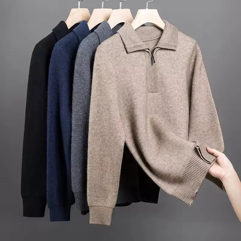 Remi | Gstaad Cashmere Quarter Zip Sweater - Image 6