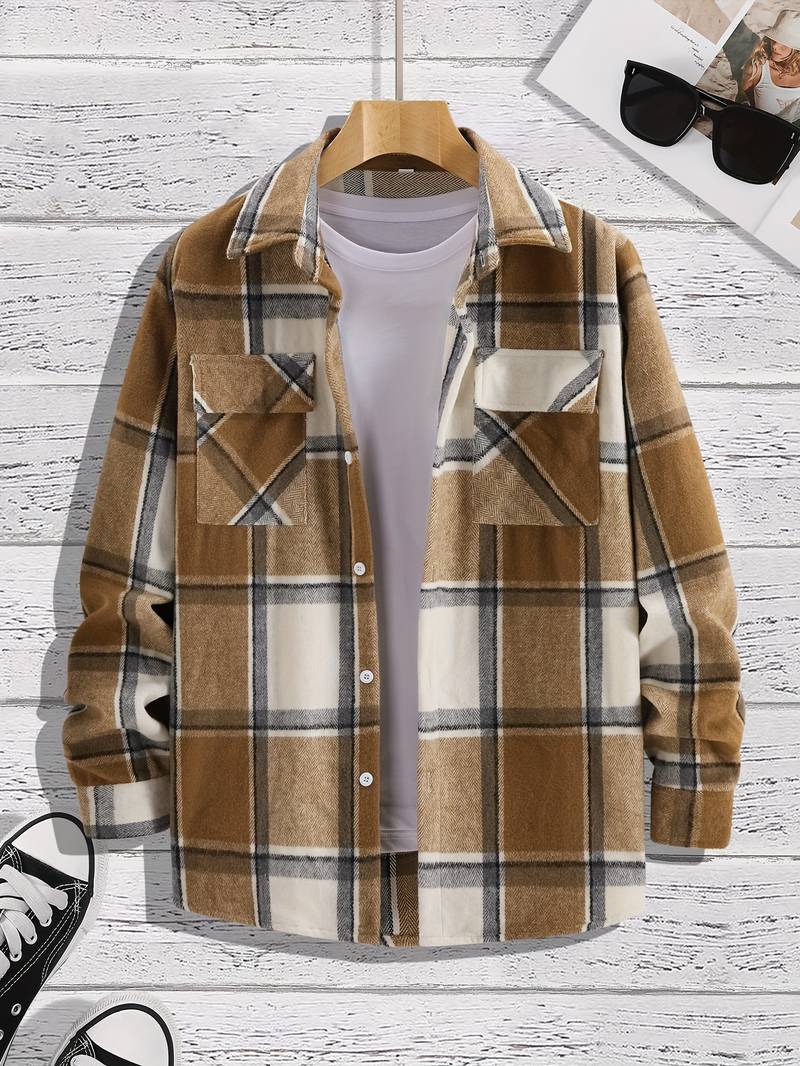 Remigio® | Chic Checked Shirt For Men - Image 7