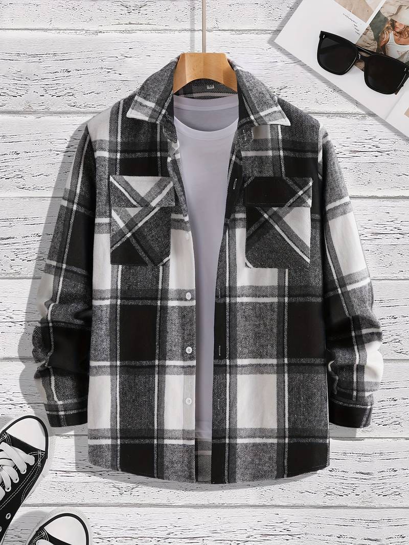 Remigio® | Chic Checked Shirt For Men - Image 8