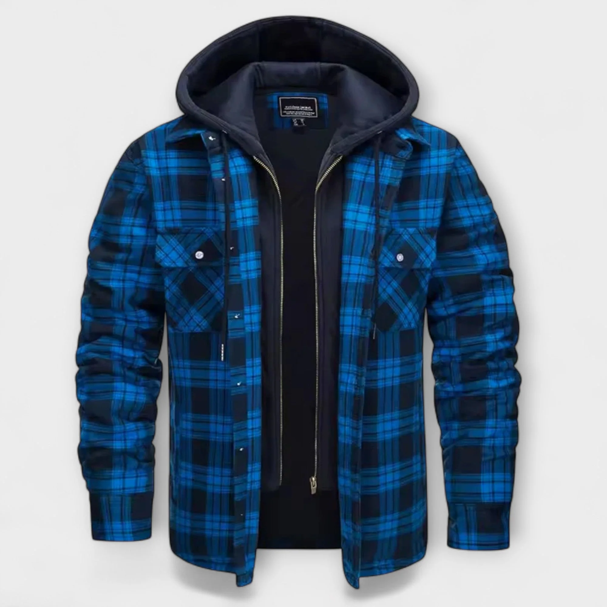 René | Plaid Hooded Jacket - Image 2