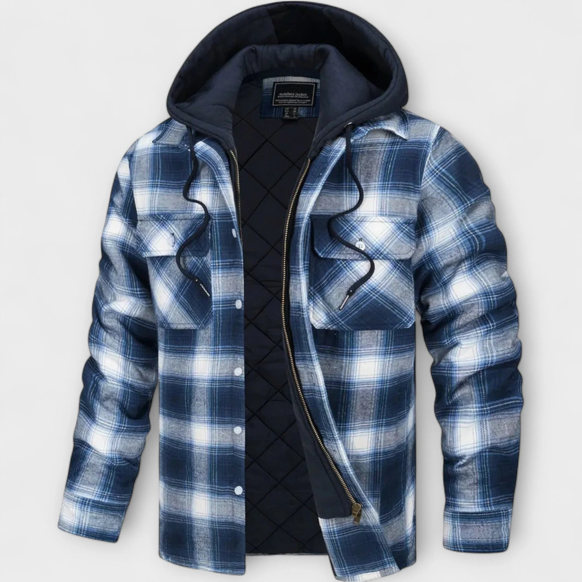 René | Plaid Hooded Jacket - Image 3