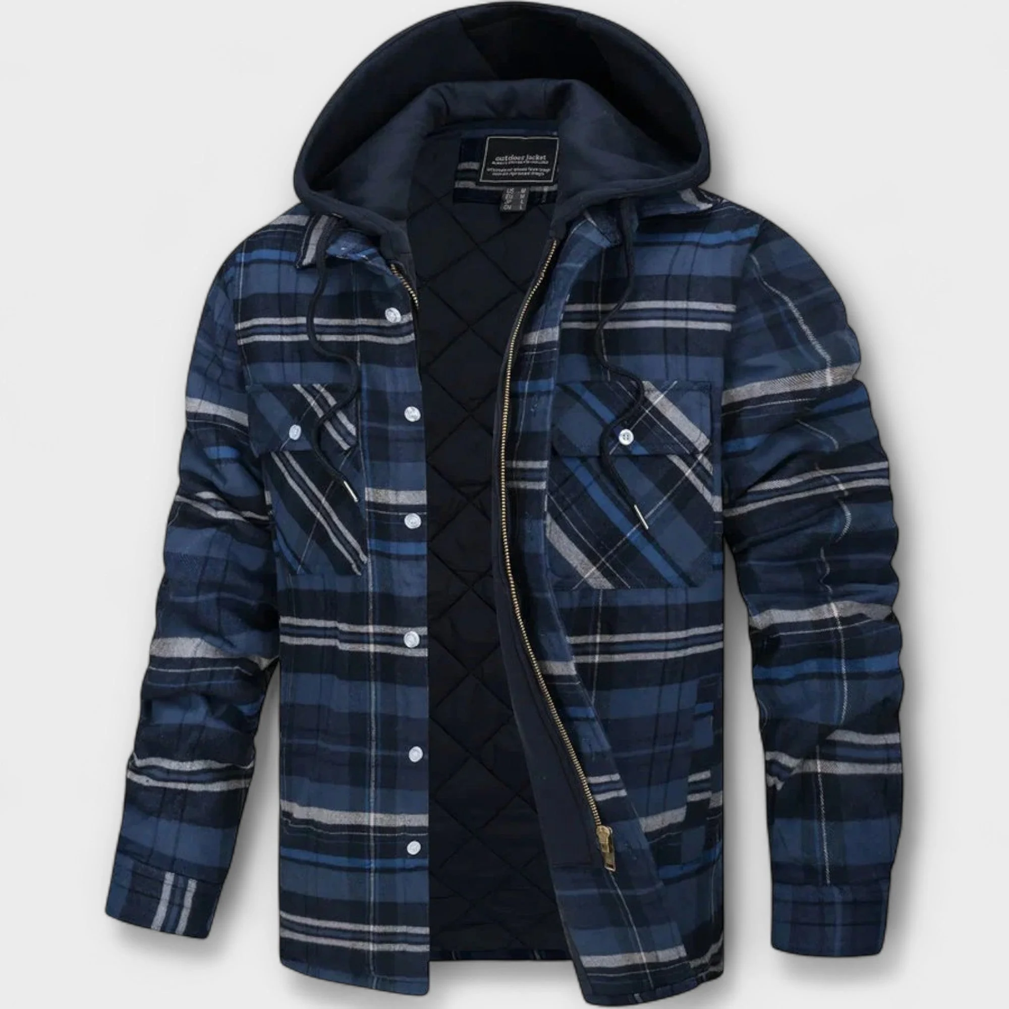 René | Plaid Hooded Jacket - Image 4