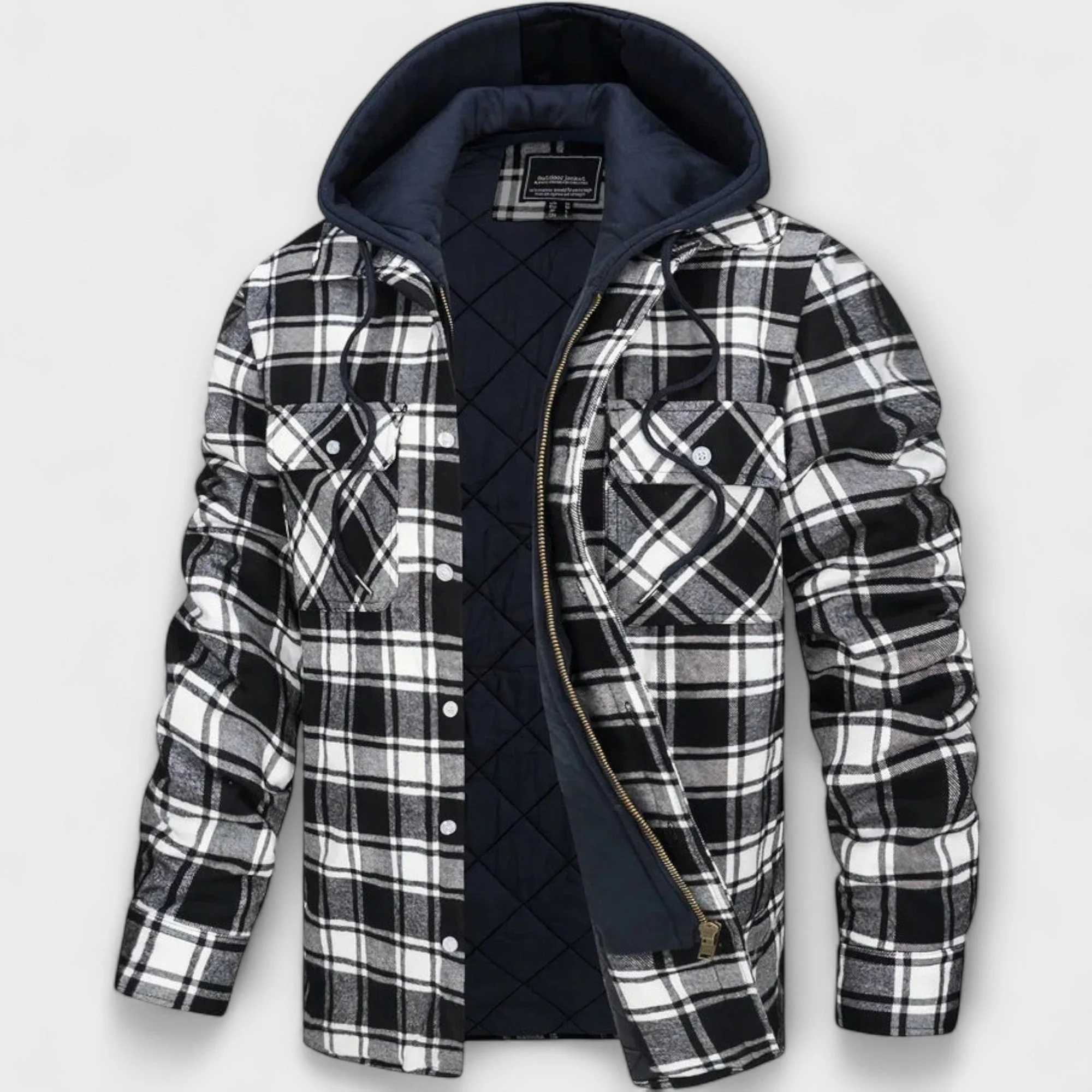 René | Plaid Hooded Jacket - Image 6