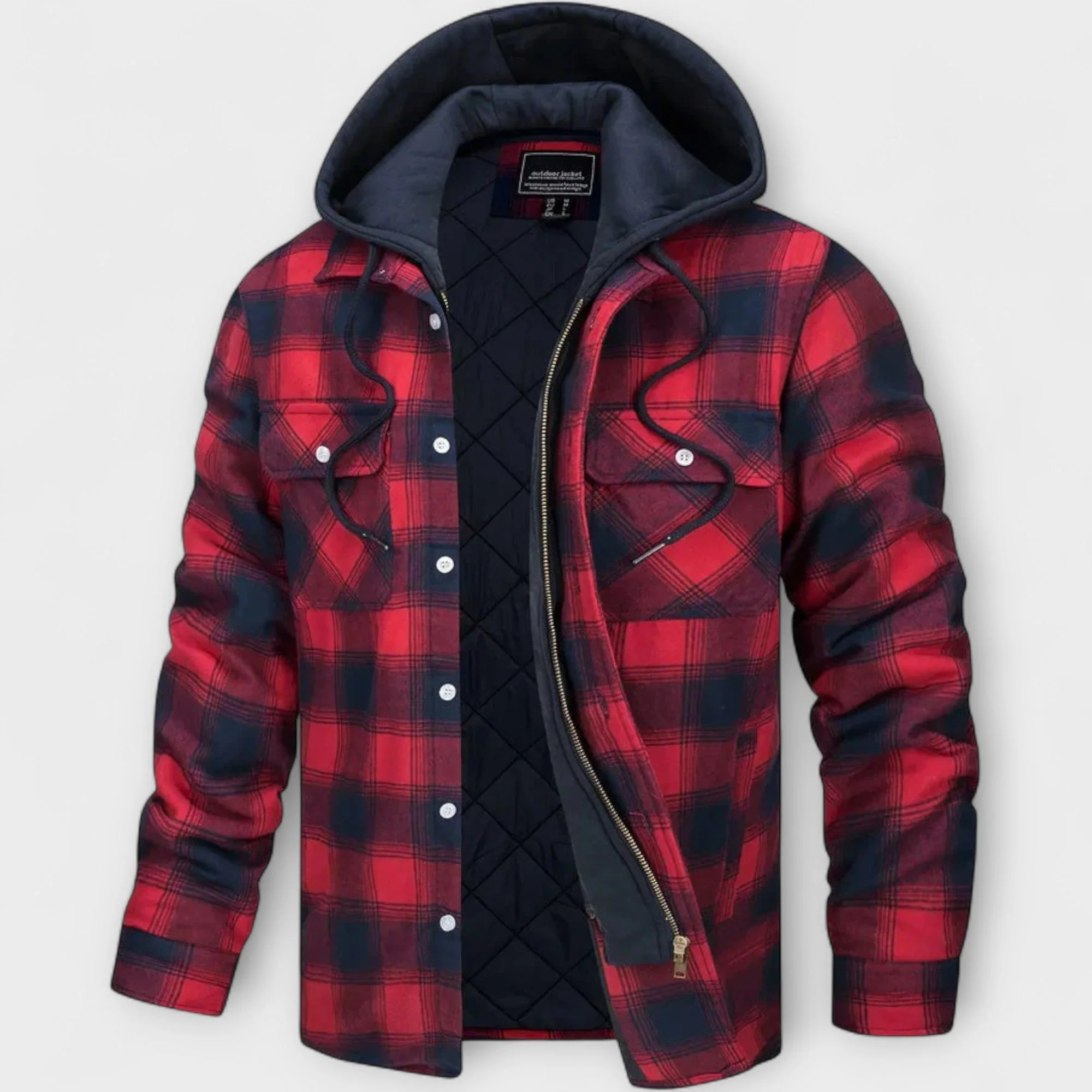 René | Plaid Hooded Jacket - Image 7
