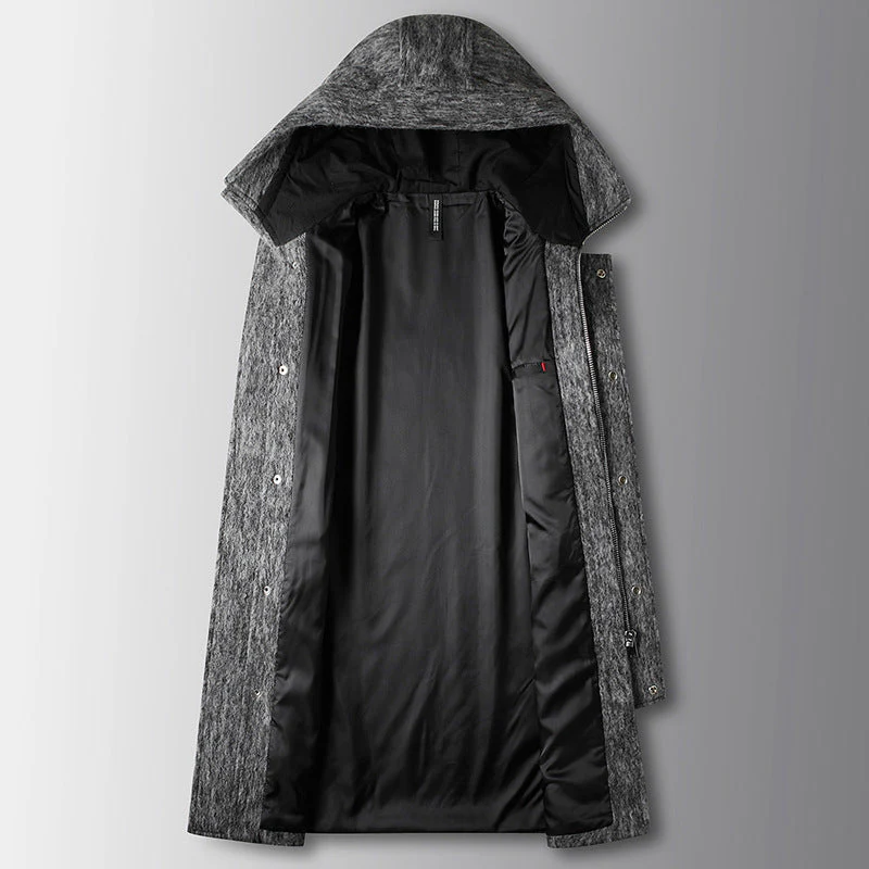 Renzo® | HOODED WOOL COAT - Image 4
