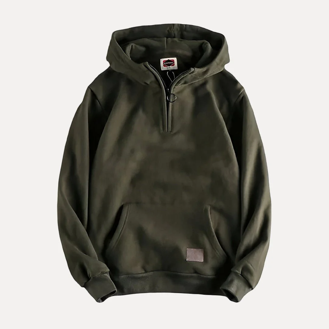 Renzo® | Men’s Half Zip Hoodies with Front Pocket - Image 2