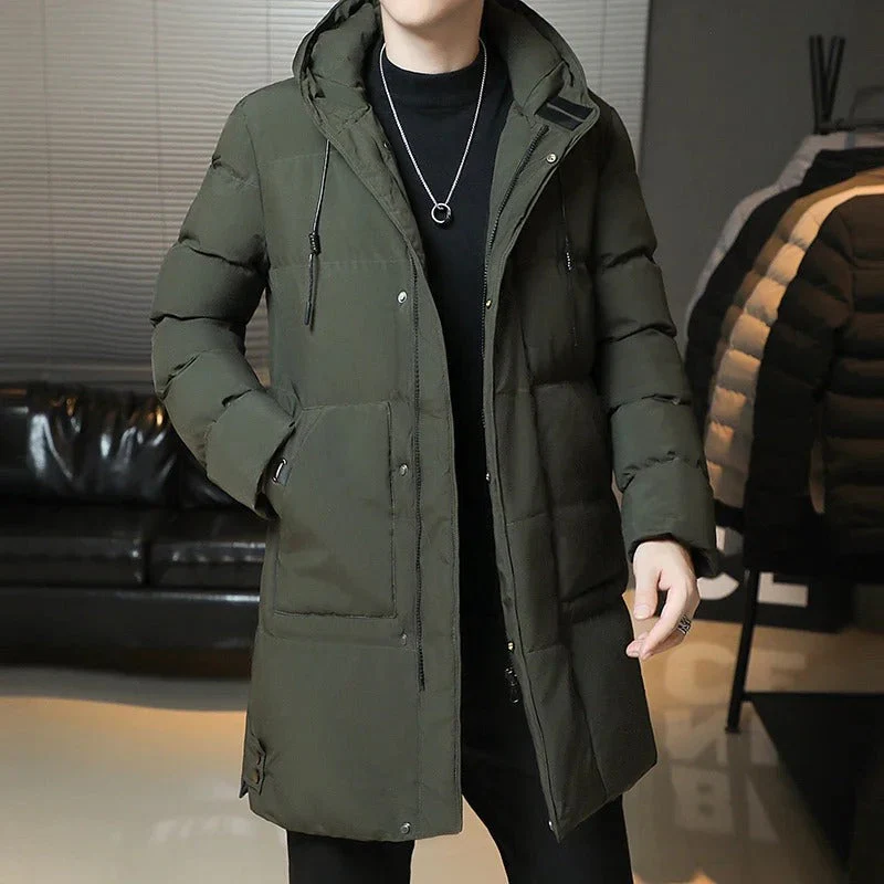 Renzo | Elegant long winter coat - Image 2