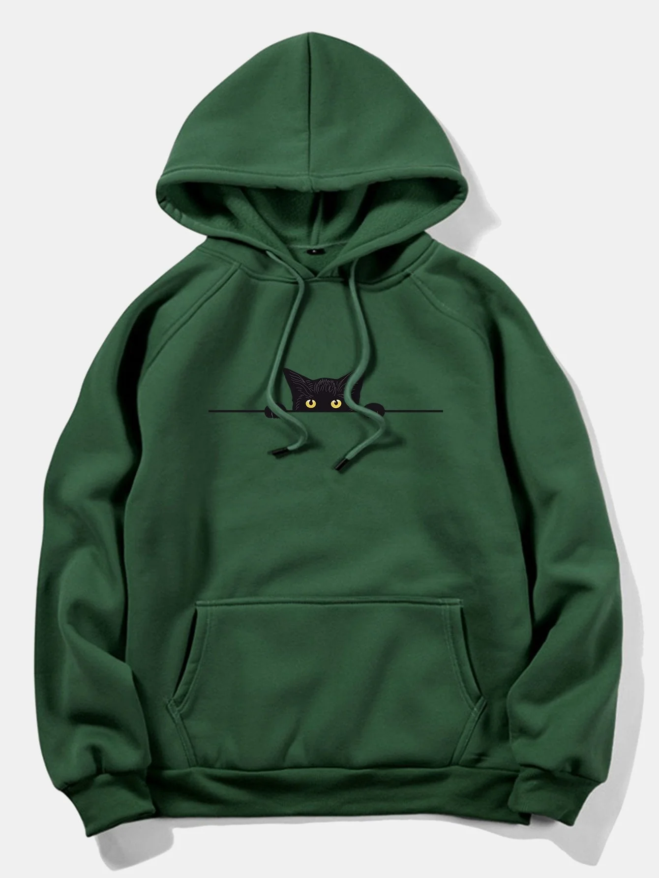 Reyes | Black Cat Print Hoodie - Image 11