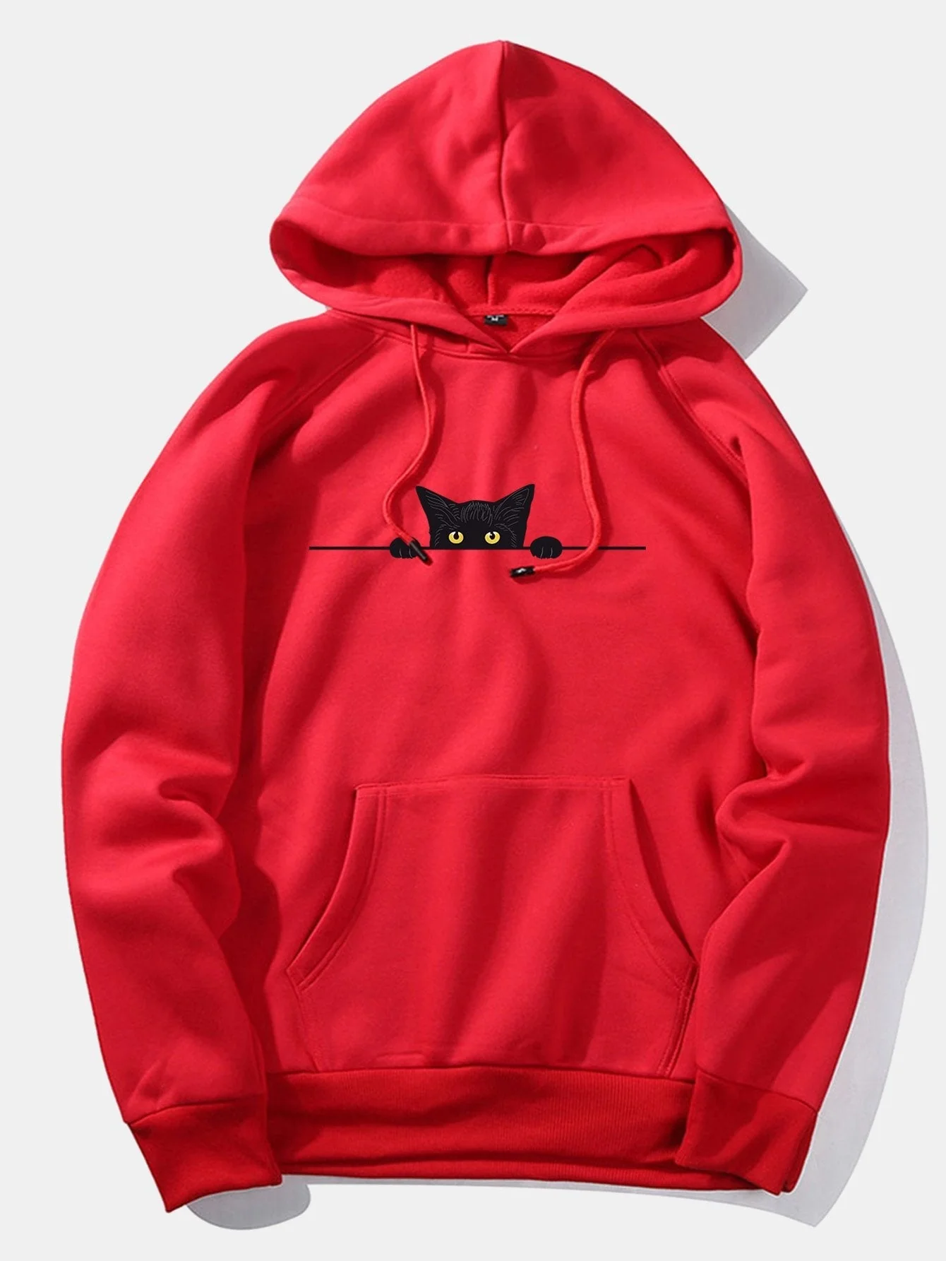 Reyes | Black Cat Print Hoodie - Image 6