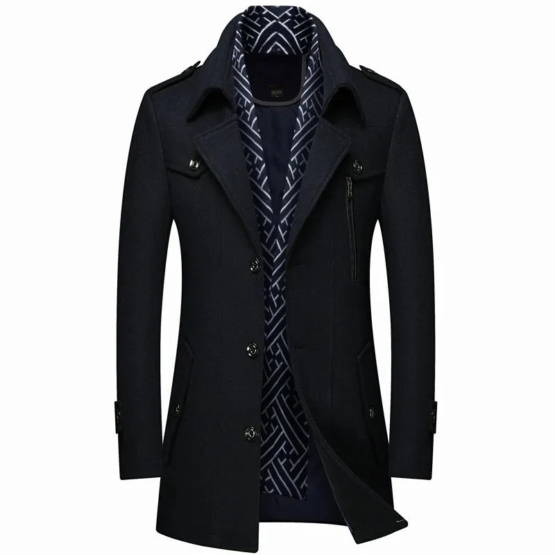 Reyes | Elegant men's wool coat for business and formal occasions - Image 2