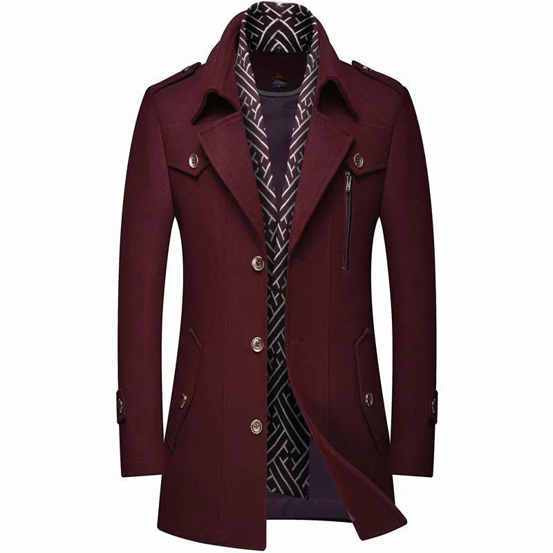 Reyes | Elegant men's wool coat for business and formal occasions - Image 3