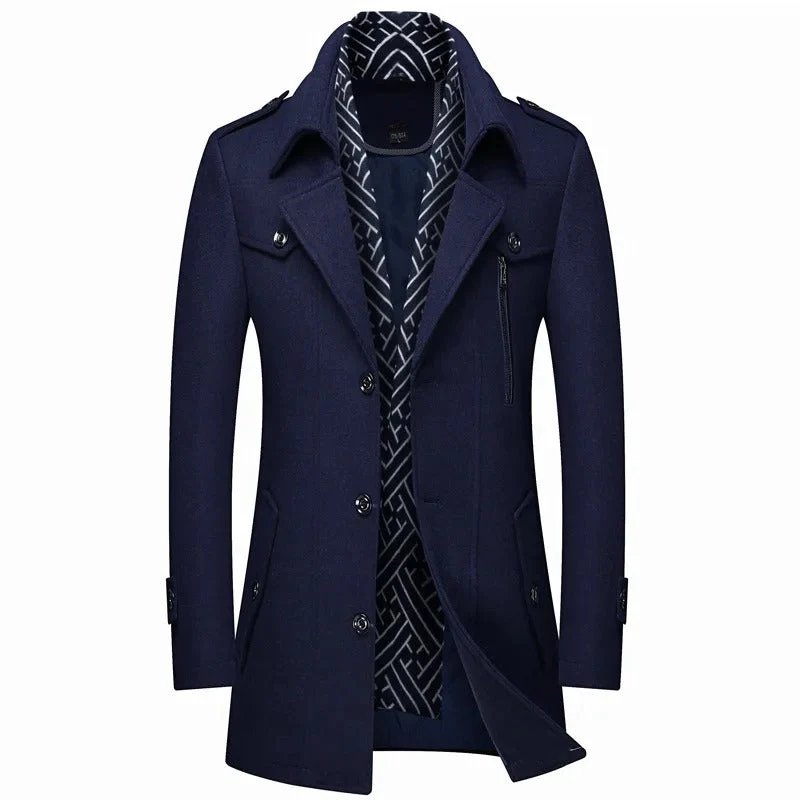 Reyes | Elegant men's wool coat for business and formal occasions - Image 5