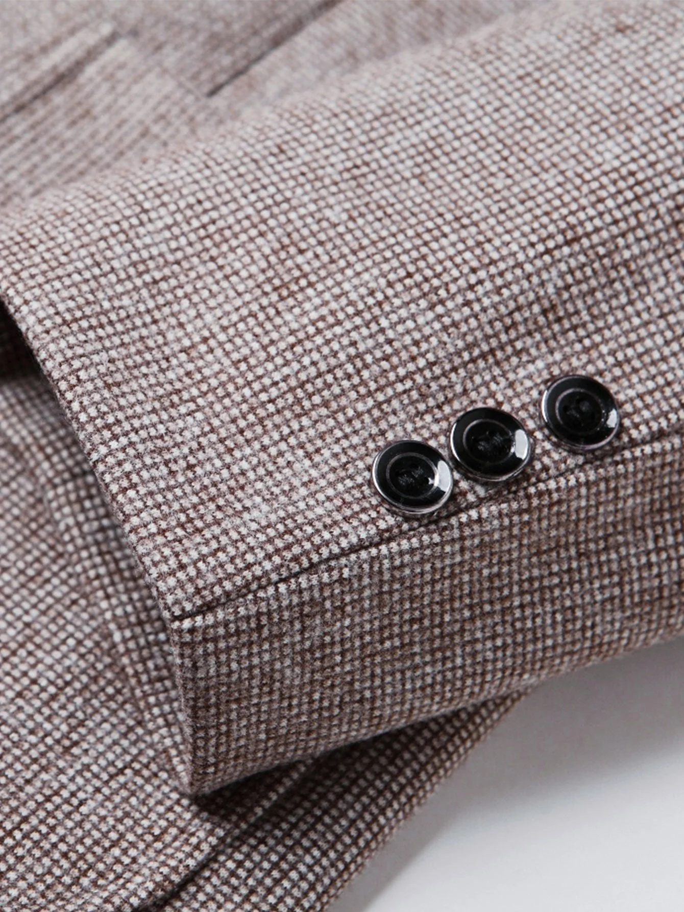 Rhys | Wool Look Fine Check Blazer - Image 3