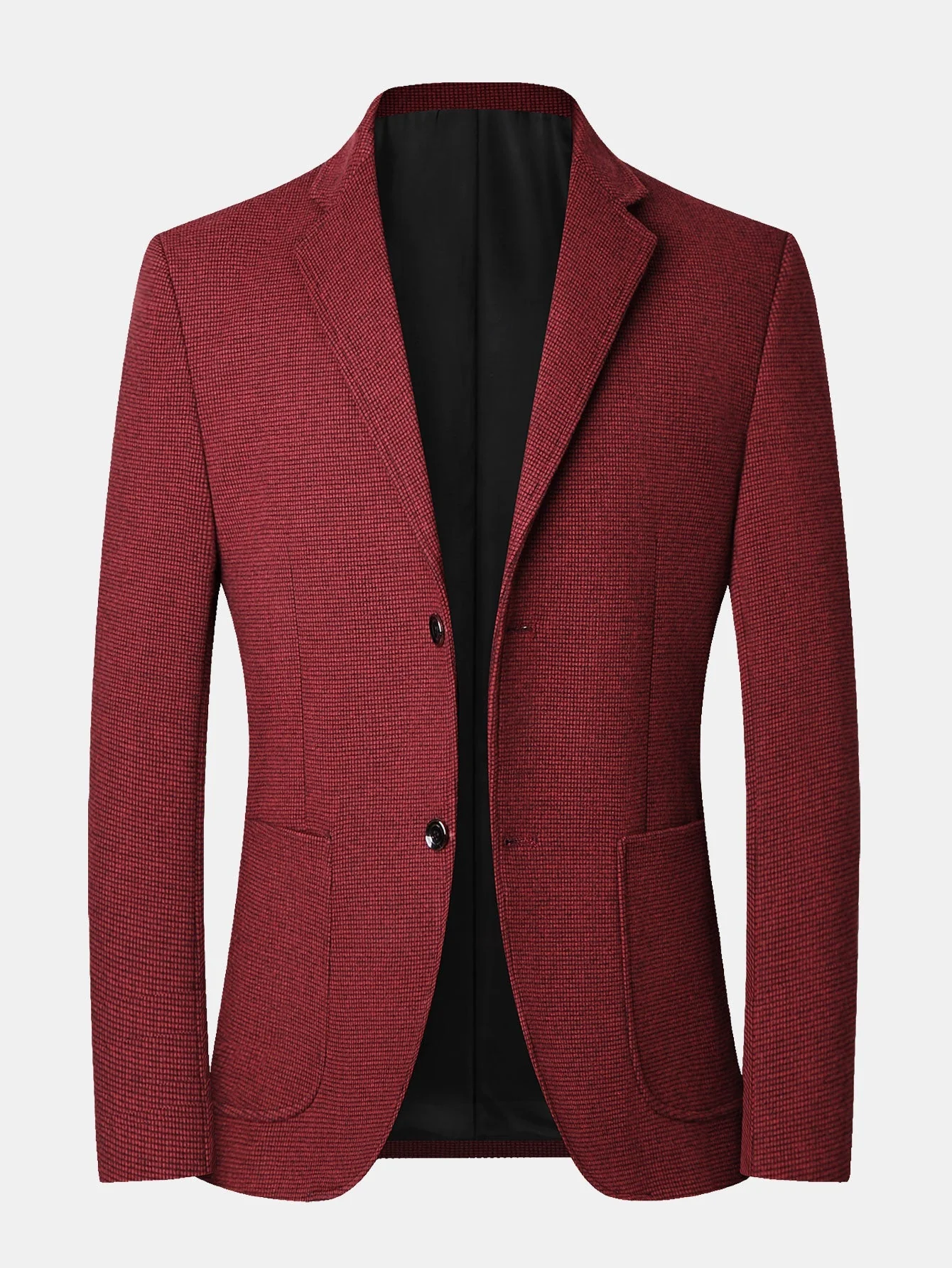 Rhys | Wool Look Fine Check Blazer - Image 8