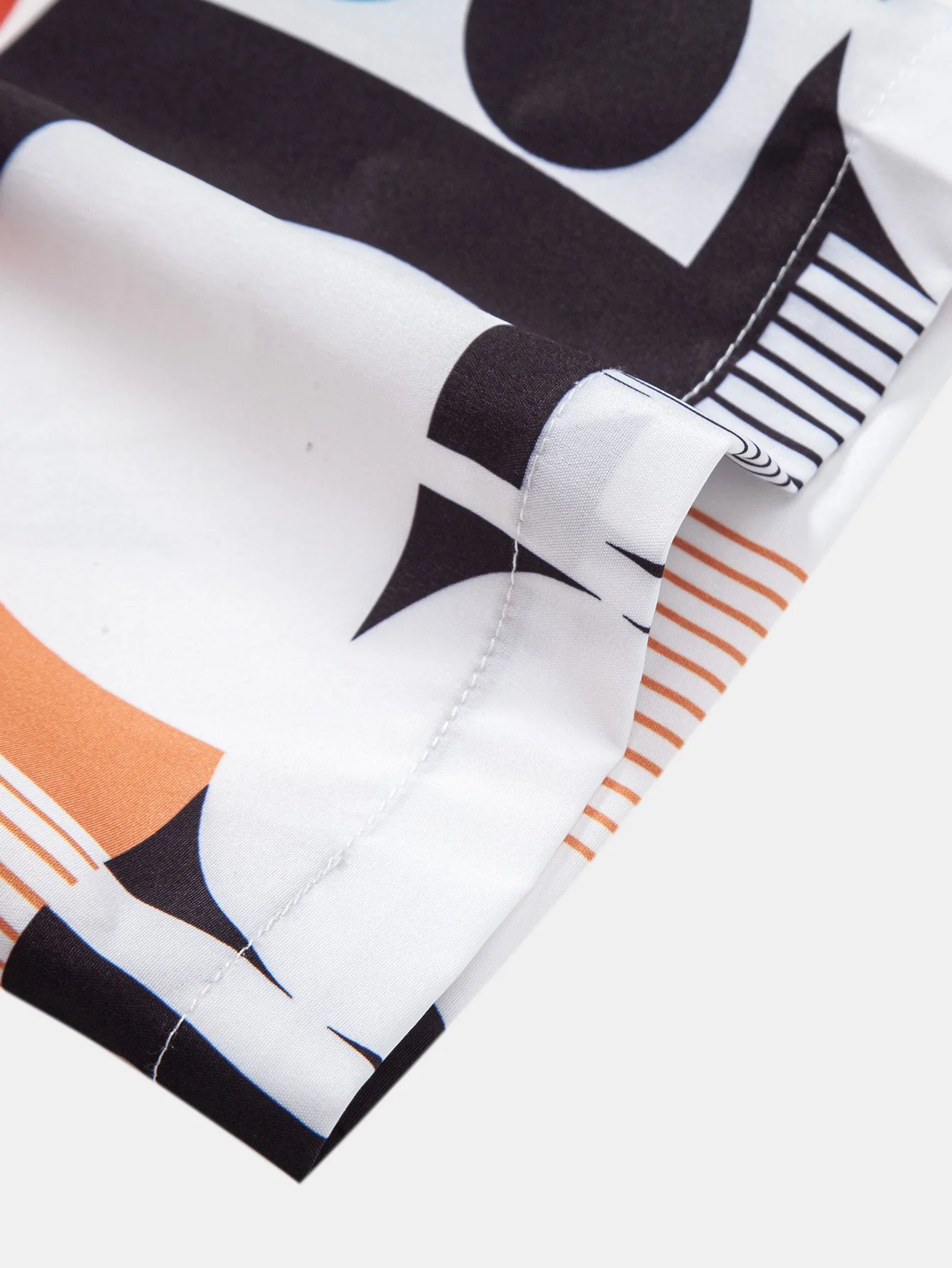 Ricardo® | Color Block Geometry Print Button Up Shirt - Image 4
