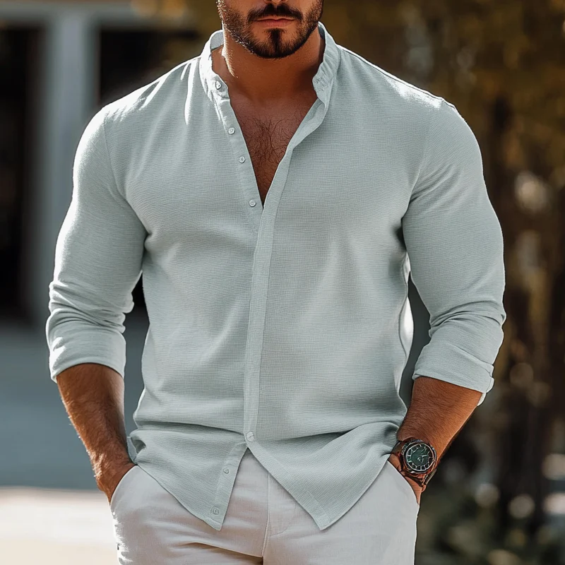 Ricardo | Men'S Casual Loose Long Sleeve Shirt - Image 5