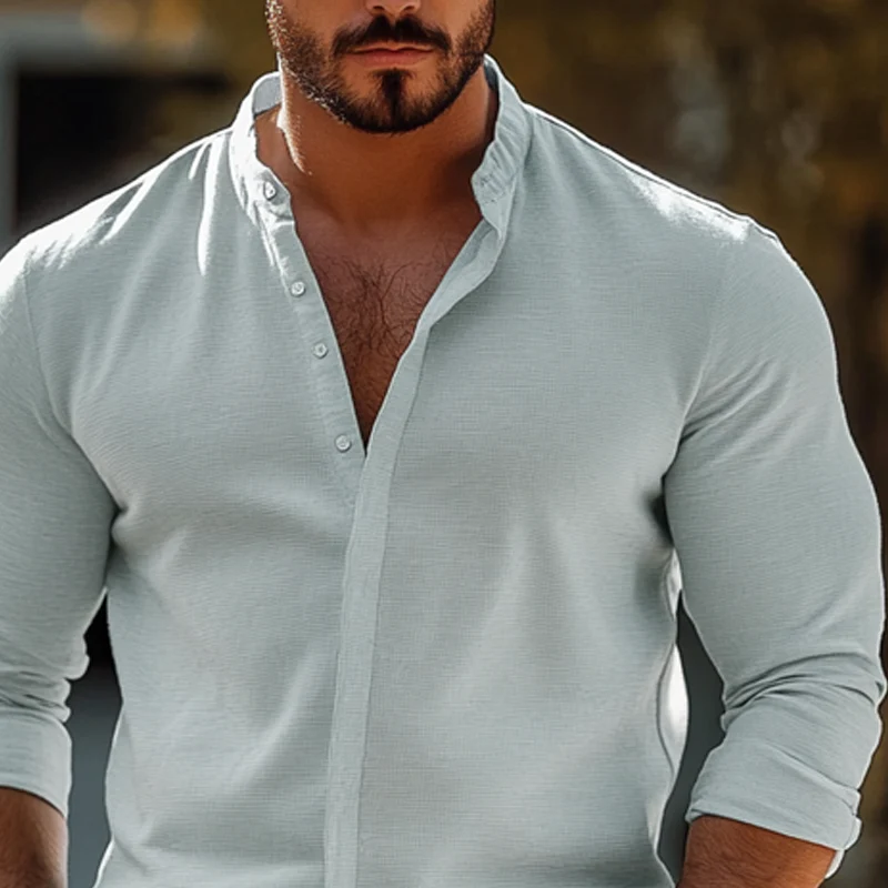 Ricardo | Men'S Casual Loose Long Sleeve Shirt - Image 7