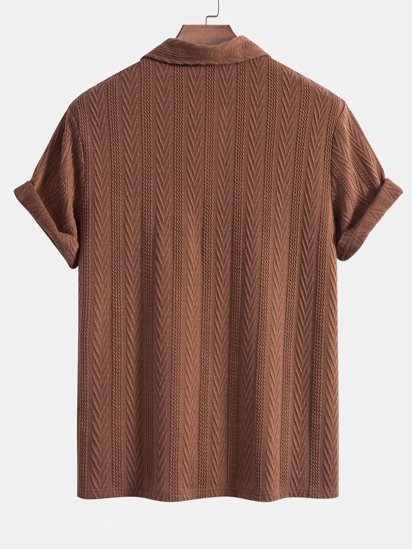Richard® | Geometric Jacquard Knitted Polo - Image 2