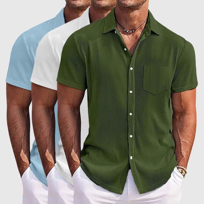 Richard | Elegant Striped Summer Shirt - Image 6