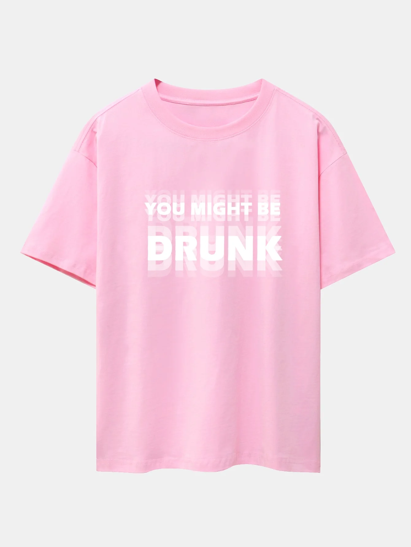 Ricky® | You Might Be Drunk Print Drop Shoulder Oversize T-Shirt - Image 10