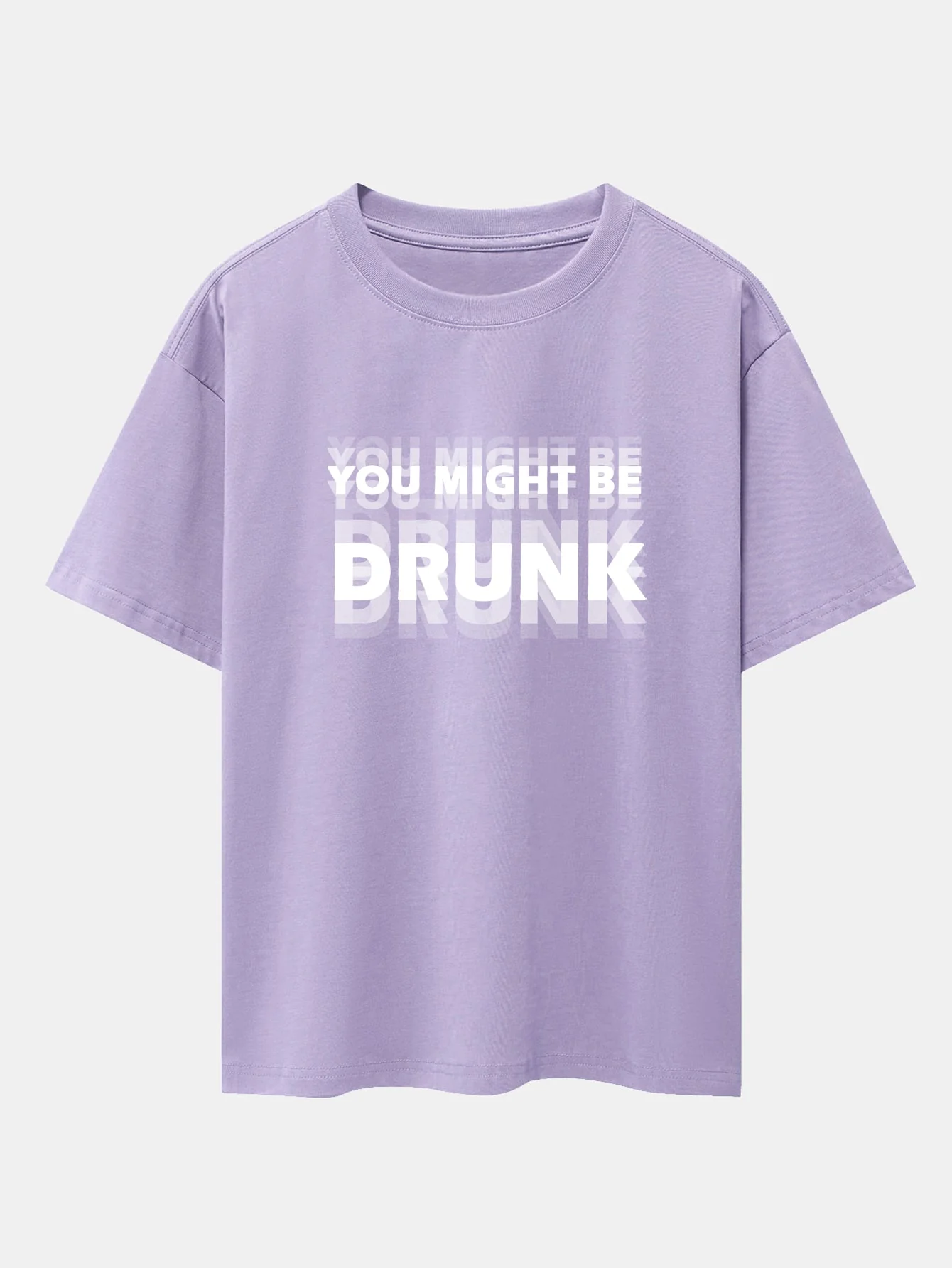 Ricky® | You Might Be Drunk Print Drop Shoulder Oversize T-Shirt - Image 9