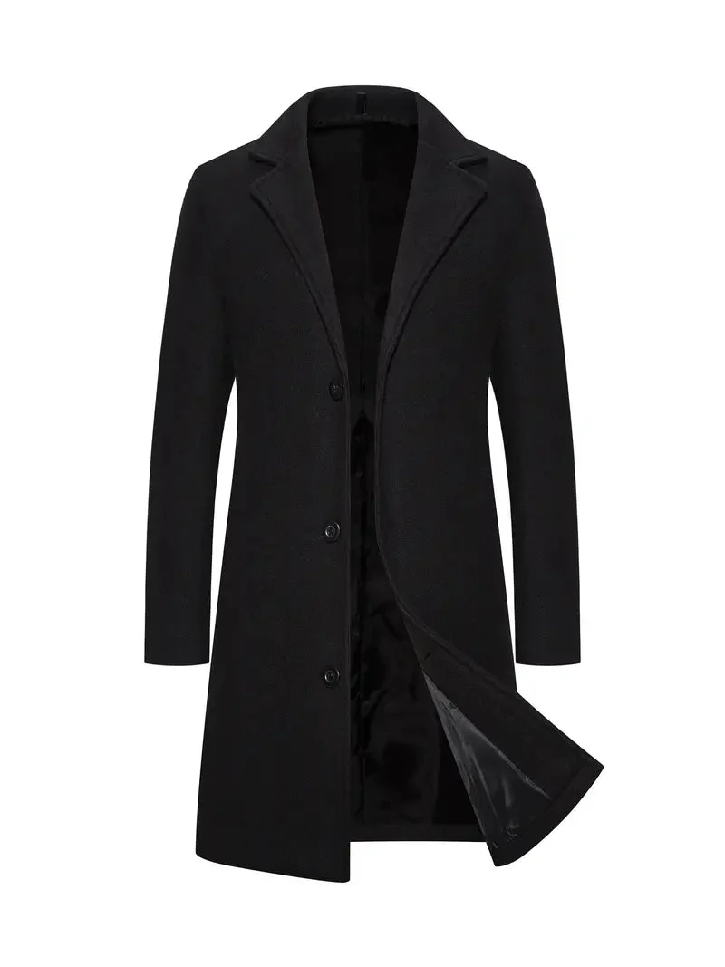 Ringo | Elegant long wool coat for men - Image 2